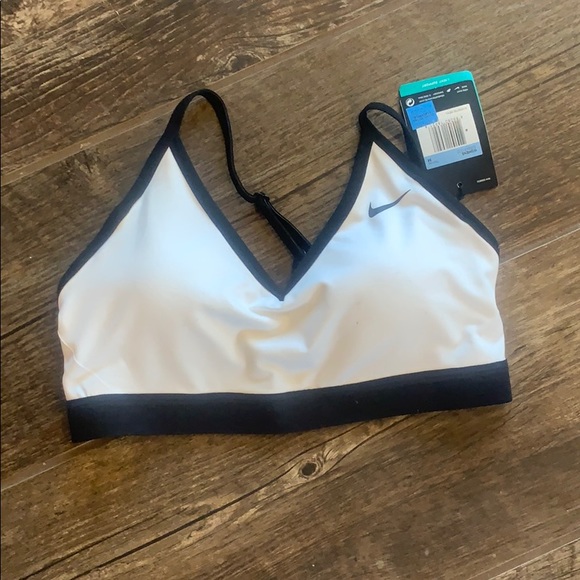 Nike Other - New white and black nike sports bra! Medium!